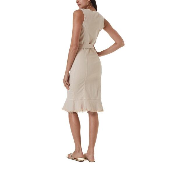 Melissa Odabash Ruby Tan Midi Dress Small | Melissa Odabash Ruby Sheath Dress - Picture 6 of 14